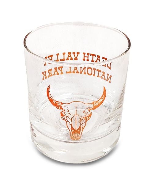 Steer Skull Rocks Glass