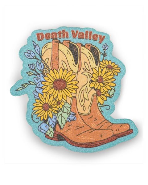 Death Valley Flower Boot Magnet