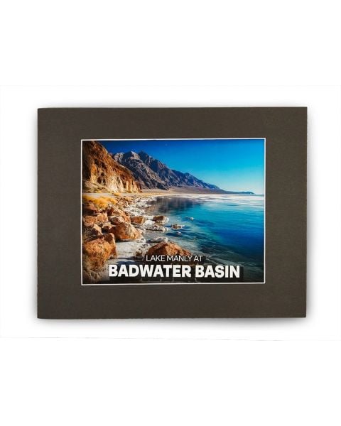 Death Valley Lake Manly Matted Print