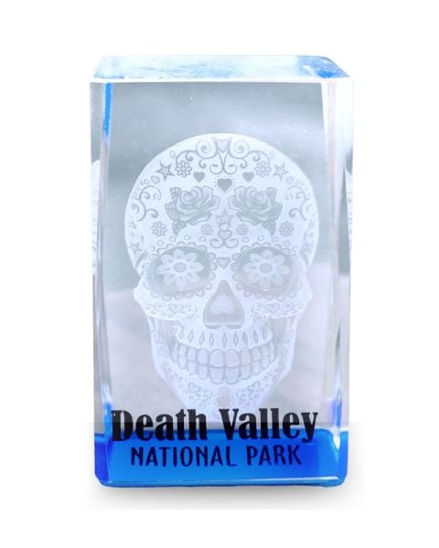 Death Valley Sugar Skull Hologram Cube