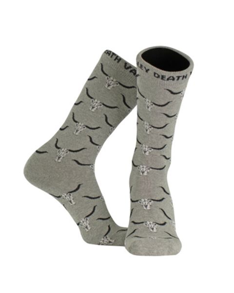 Grey Skull Socks 