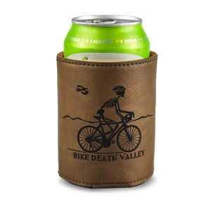 Death Valley Skeleton Biker Can Coozie