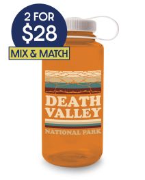 Death Valley Orange Desert Water Bottle