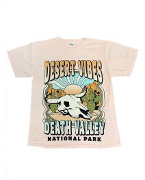 Death Valley Prickly Pear & Skull Ladeis T-Shirt
