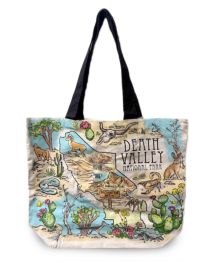 Death Valley Map Tote Bag